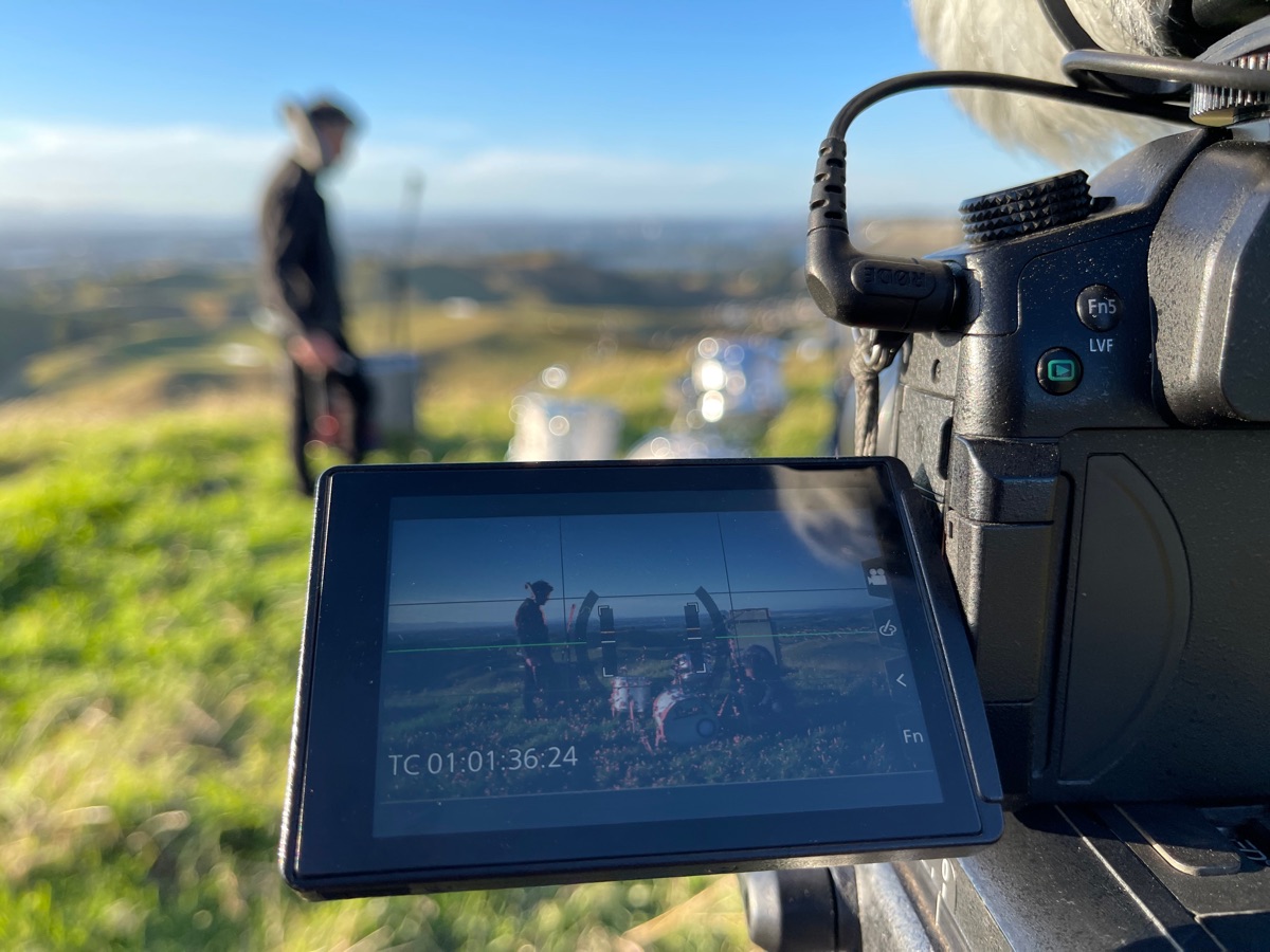 On location filming a passion project